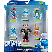 Smurfs VS GARGAMEL 6 Figure Multipack - Features 2-Inch Smurfette